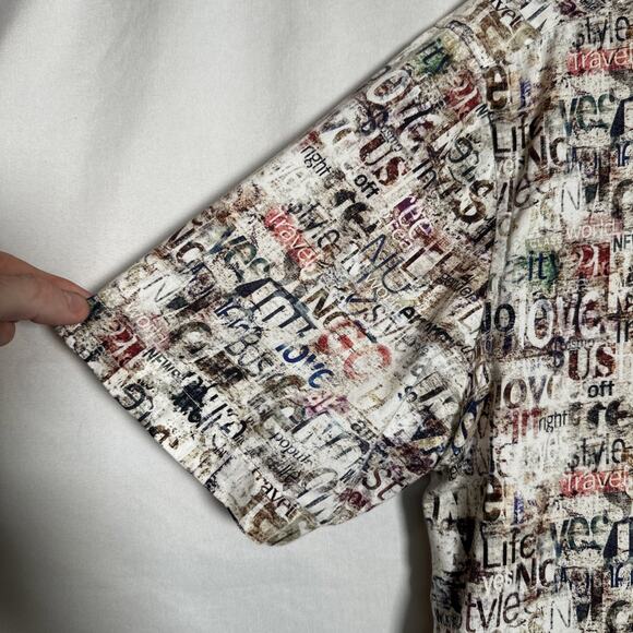 Jagger Men’s News Stand Styled Rare Men’s Short Sleeve Button Up Shirt - Picture 2 of 7